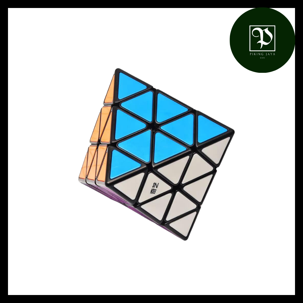 Rubik Magic Cube Merk QIYI Octahedron Plastic Tile Stikerless