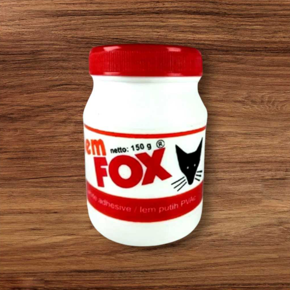 

LEM FOX PUTIH PVA150 GRAM LEM KERTAS LEM KAYU SERBAGUNA