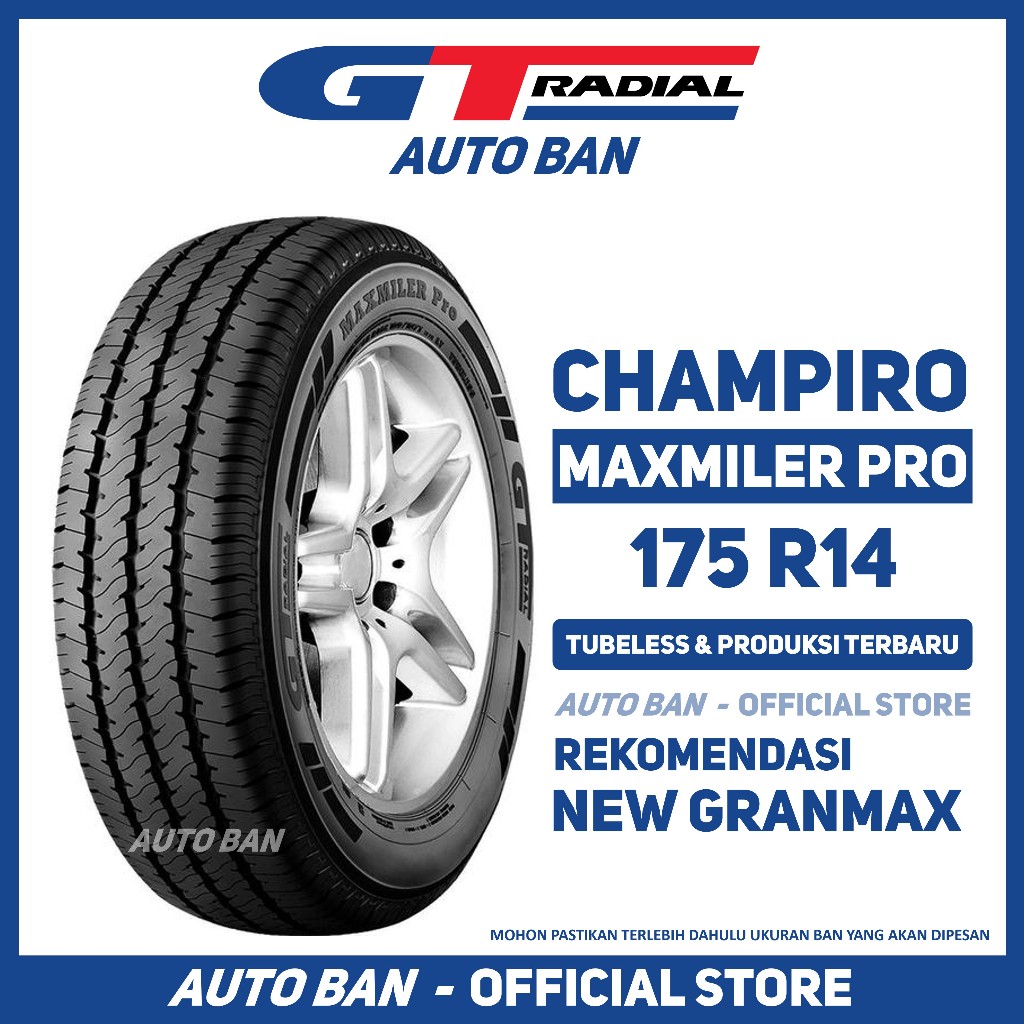 Ban GT Radial Maxmiler Pro 175 R14 Ban Mobil New Granmax Grandmax
