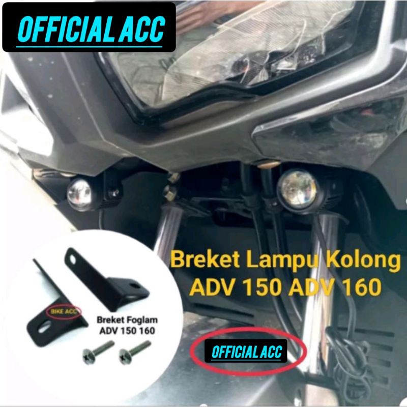 Breket Lampu Foglamp ADV 160 ADV 150 Breket Dudukan Lampu Tembak ADV 160 ADV 150
