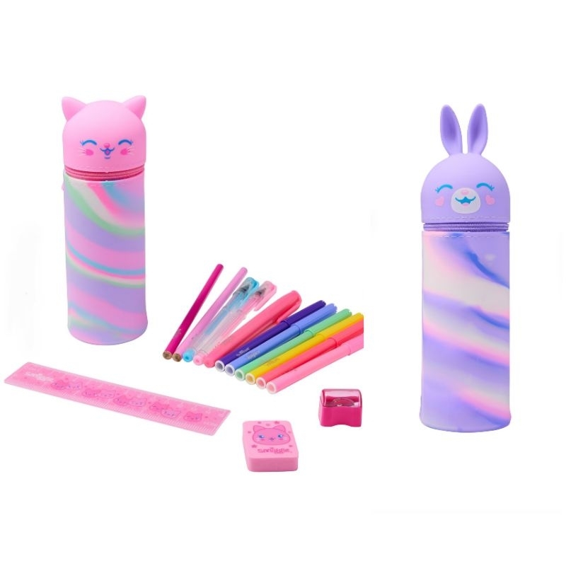 

(ORIGINAL) Smiggle Pals Stand Up Stationery Pencil Case / Set Alat Tulis Smiggle