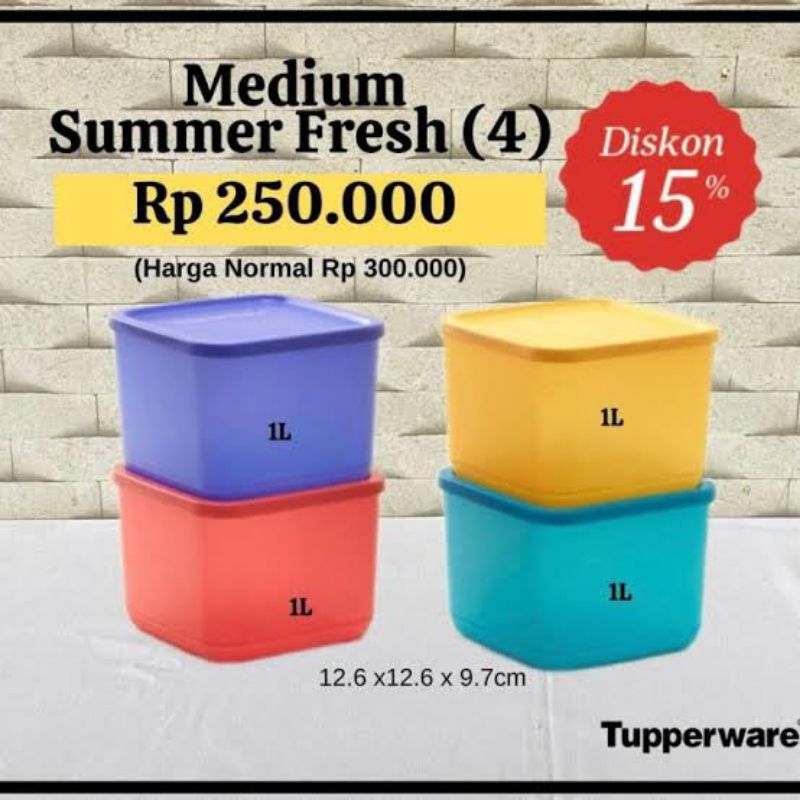Medium Summer Fresh Tupperware