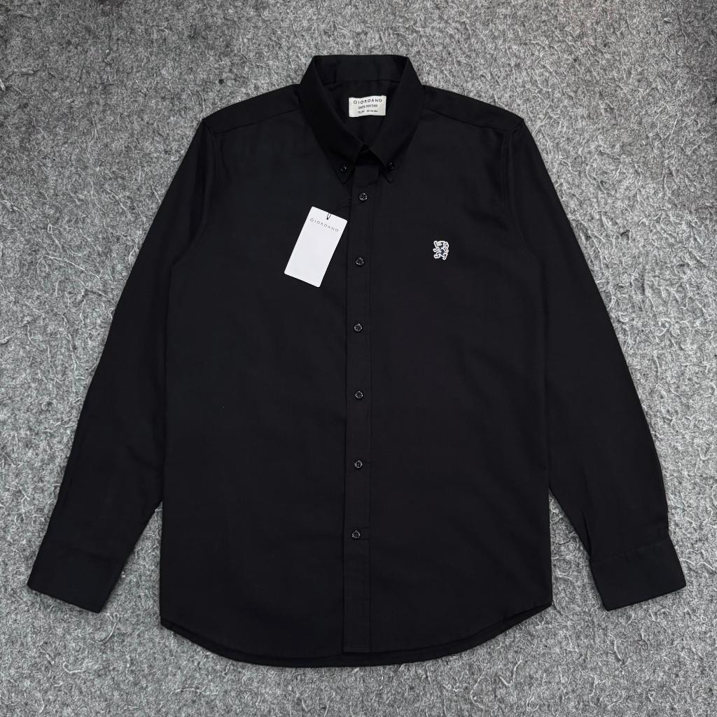 Kemeja GIORDANO Lengan Panjang High Quality Original Hem Pria Premium Polo Giordano Baju Kemeja Cowo