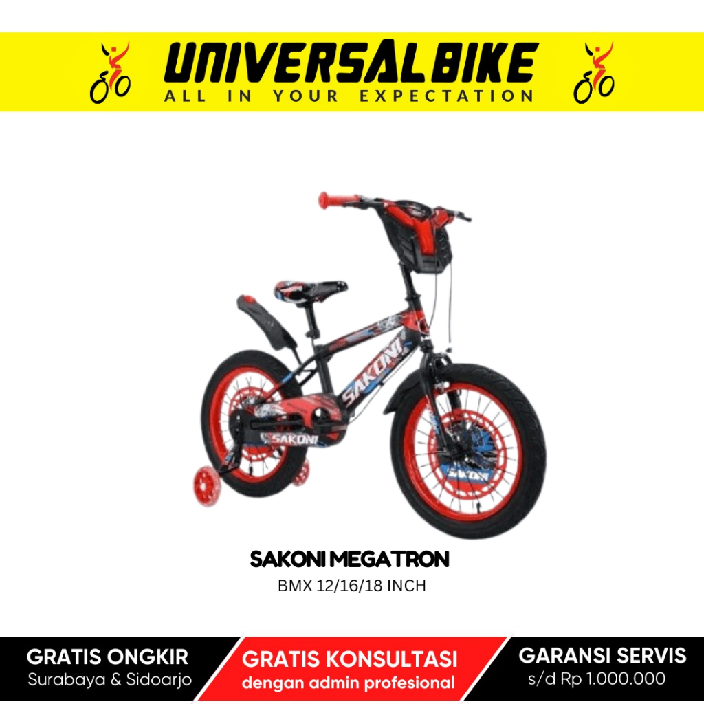 SEPEDA ANAK COWOK 2 - 8 TAHUN BMX SAKONI MEGATRON
