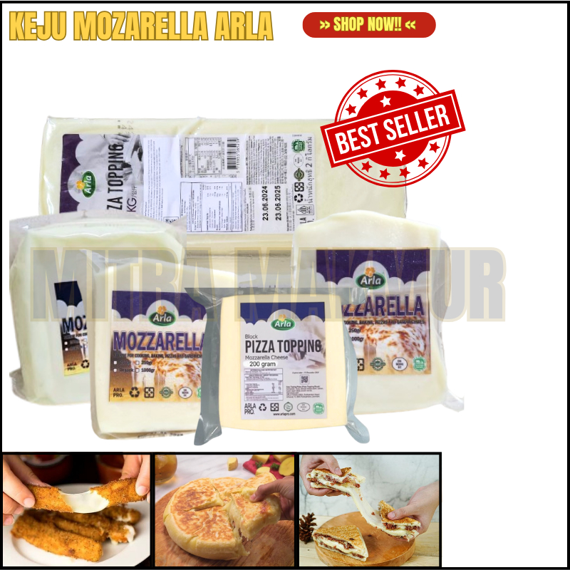 

Keju Mozarella Arla 200 Gram (HALAL) / MURAH