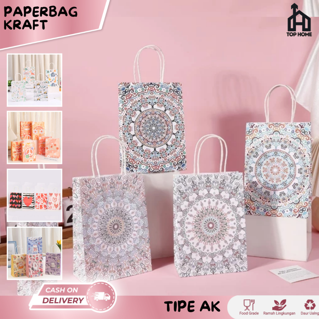

Paperbag Motif Pattern/ Paperbag Marmer/ Paperbag Kraft/ Goodie Bag Marble/ Paperbag Tali Kertas