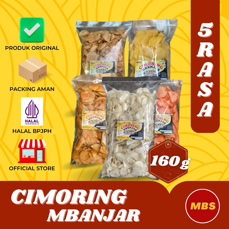 

CIMORING MBANJAR PEDAS ASIN DAUN JERUK BALDO JAGUNG MANIS GURIH ASIN RENYAH 160g - MUBAROK SNACK