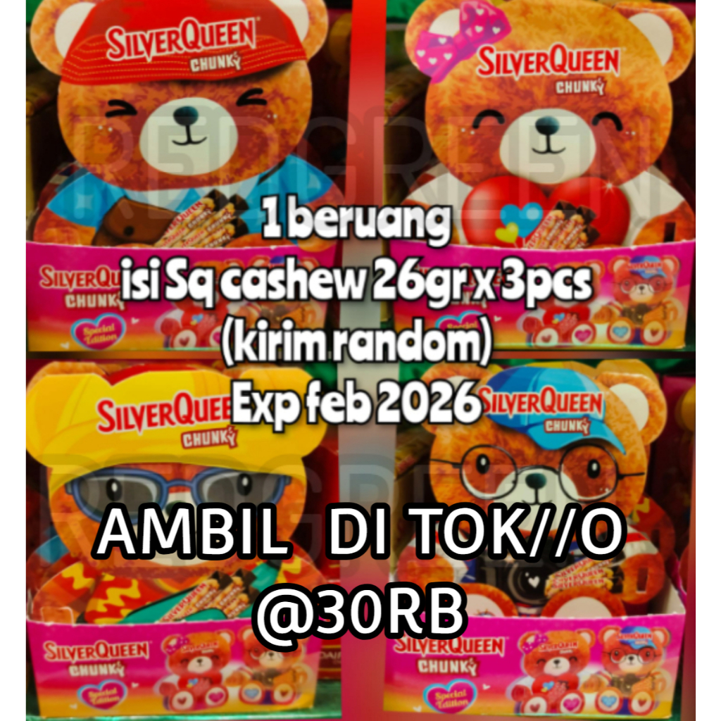 

Silverqueen bear silverqueen beruang silver queen Silverqueen Chunky cashew BEAR SPECIAL VALENTINE EDITION Silverqueen beruang Bear Chocolate isi 26gr x 3 edisi valentine