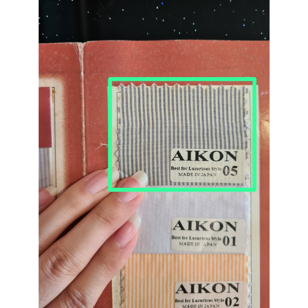 Kain Katun Jepang AIKON kode 05 (LIRIS ABU MUDA)