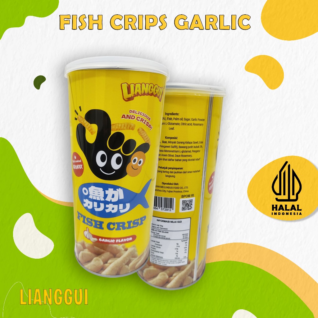 

LIANGGUI - FISH CRISP GARLIC 80 GRAM { BUY 1 GET 1 }