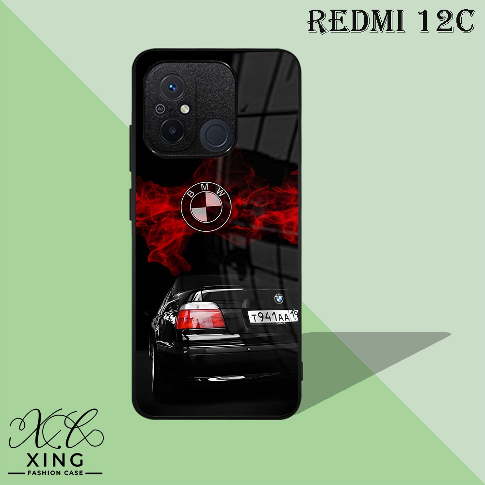 |SG25| XING CASE REDMI 12C KILAU EFEK KACA | CASE HP CUSTOM SOFTCASE | CASING HP KUALITAS REALPICT H