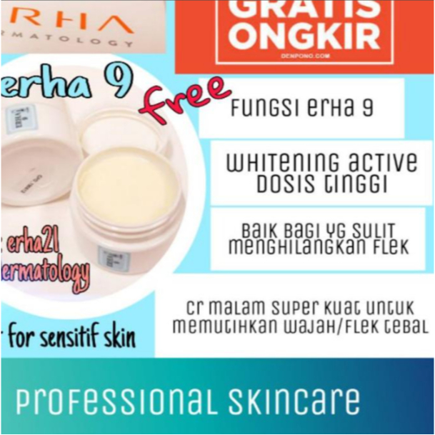 ✶ CREAM ERHA 4 / ERHA 5 / ERHA 6 / ERHA 7 / ERHA 8 / ERHA 9 ✱