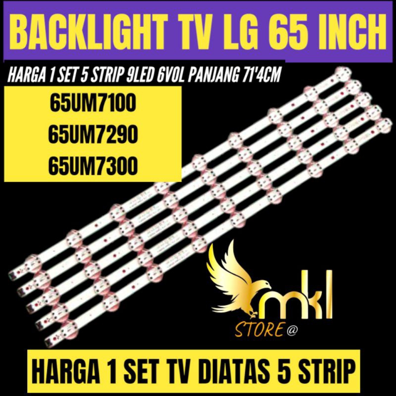 BACKLIGHT TV LED LG 65 INCH 65UM7300- 65UM7100- 65UM7290 BACKLIGHT TV 65 INCH