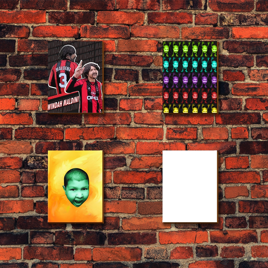 Hiasan Dinding Poster Windah Basudara Windah Wazowski Windah Tampan dan Berani