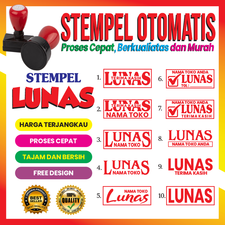 

CUSTOM STEMPEL LUNAS OTOMATIS