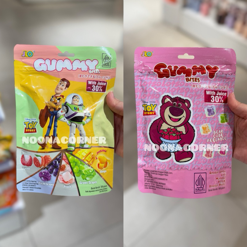 

Ohsome x Disney ‼️ Permen Jelly / Gummy Bites Disney Pixar Toy Story Collections (Lotso / Woody & Buzz)