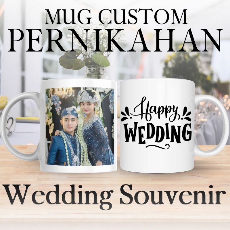 Mug / Gelas Custom Souvenir Pernikahan