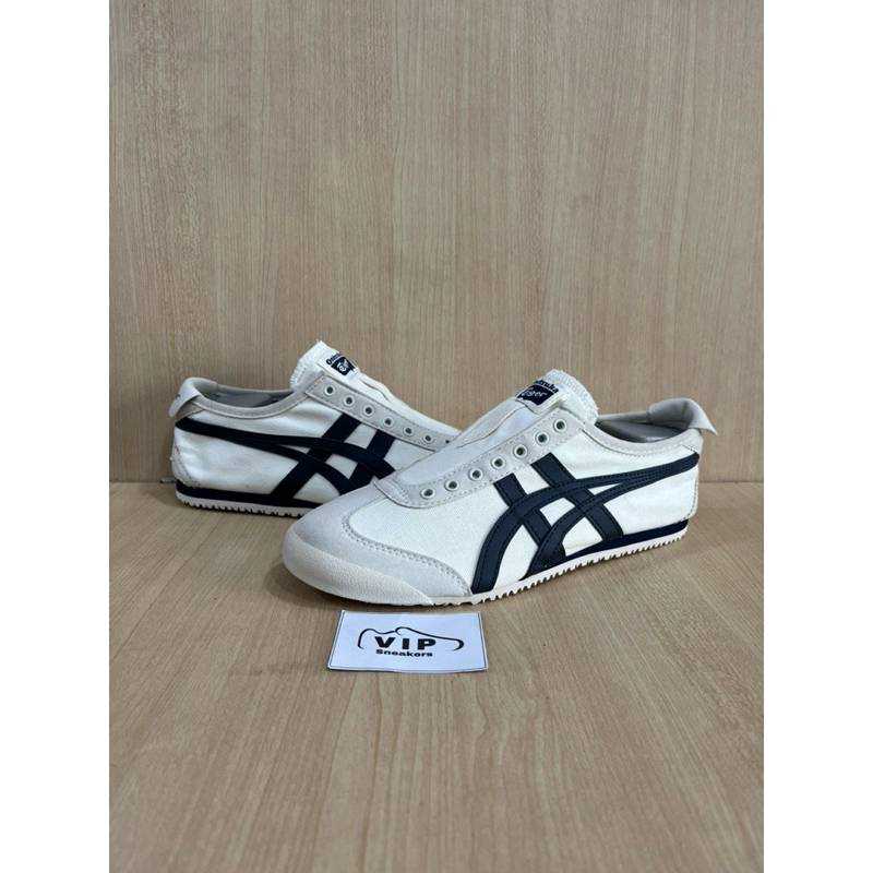 ONITSUKA TIGER SLIP ON CREAM NAVY