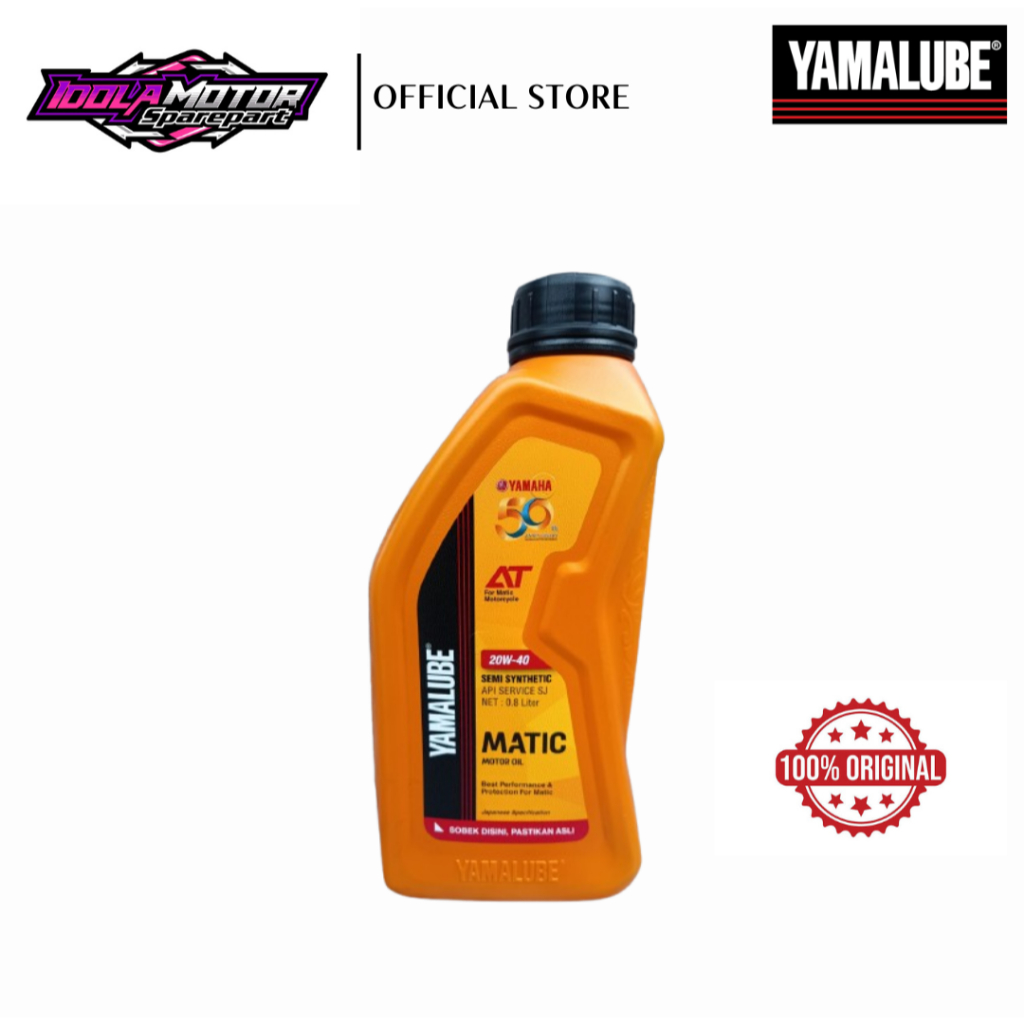 oli YAMALUBE MATIC 20W40 800ML ORIGINAL oli mesin yamalube matic 800ml original