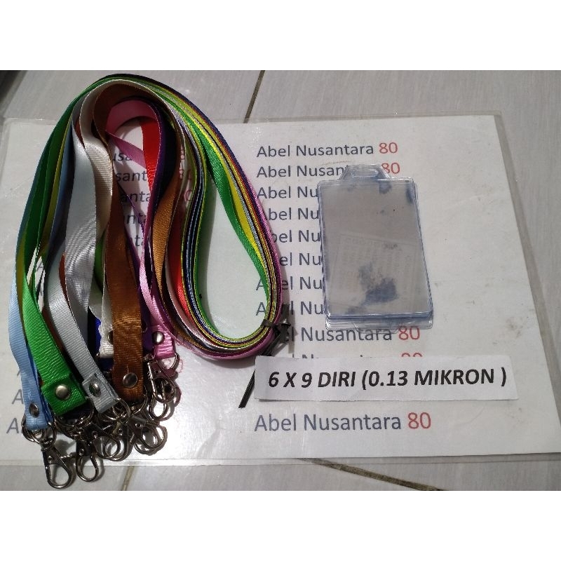 

paket Tali 1, 5 cm polos+plastik panitia uk 6x9 Diri isi paket 10 pcs tebal plastik 0, 13 mikron