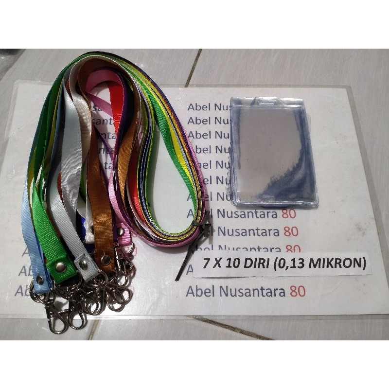 

paket Tali 1, 5 cm polos+plastik panitia uk 7x10 Diri isi paket 10 pcs tebal plastik 0, 13 mikron