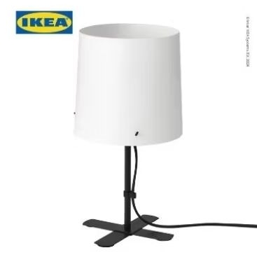 IKEA Lampu Meja + Bonus Bohlam Gratis Barlast Lampu Tidur 100% Original Asli Baru Rangka Besi Kuat K