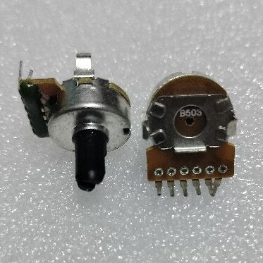 (1Pcs) POTENSIO 6PIN POLITRON AS PENDEK POLYTRON