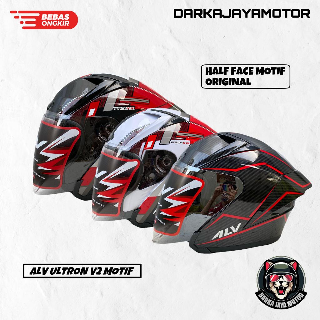 ALV ULTRON V2 XR MOTIF NEW / HELM HALF FACE MOTIF ALV ULTRON V2