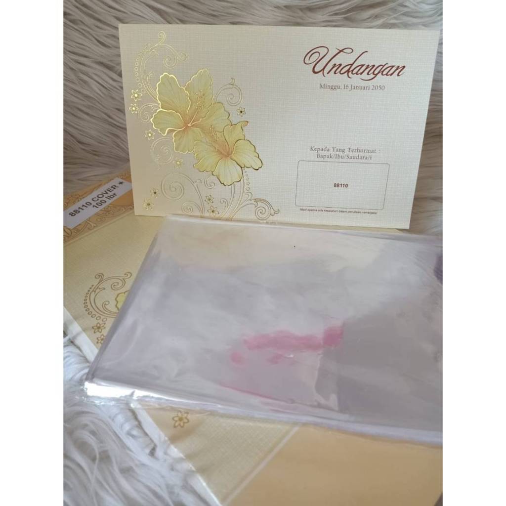 ERBA 88110 Blangko Undangan KOSONGAN, Undangan Pernikahan Murah + plastik opp per pack isi 100