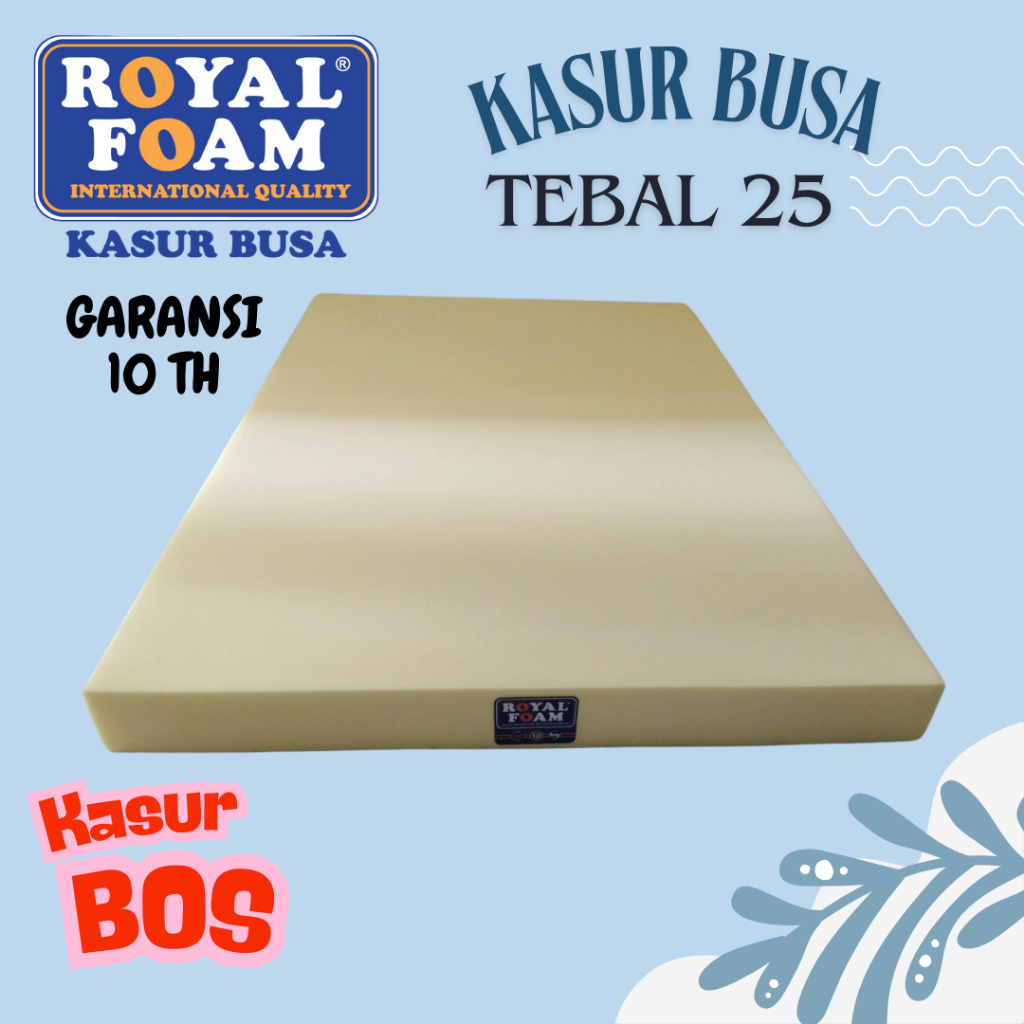 KASUR BOS BUSA TEBAL 25 (BUSA SAJA) GARANSI 10 TAHUN YELLOW ROYAL FOAM