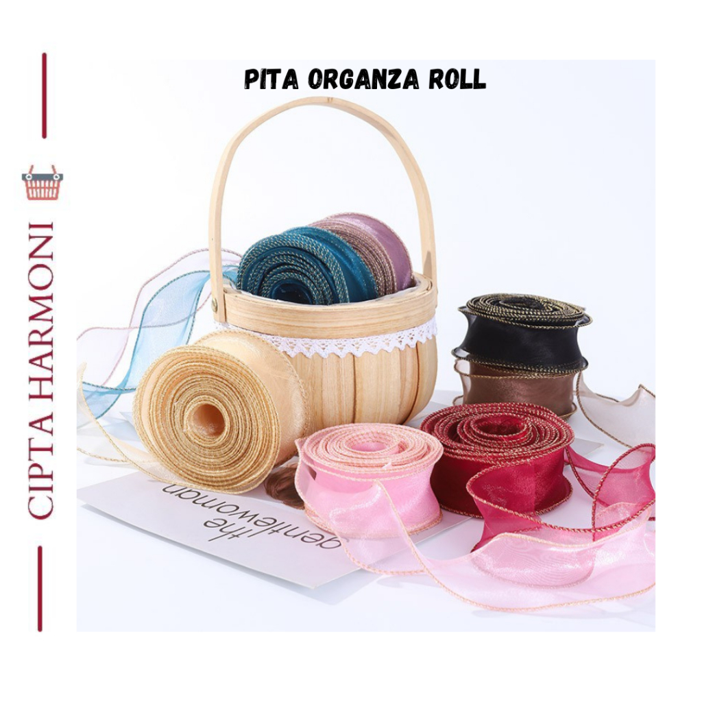 

PITA BUKET BUNGA DEKORASI / PITA PREMIUM ROLL ORGANZA PT04