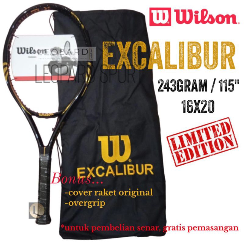 Raket Tenis Wilson EXCALIBUR BLX 115 Black Gold 2024 / Tennis Racket