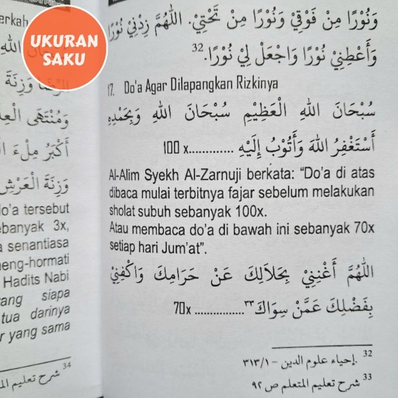 Kumpulan Do'a Ponpes LIRBOYO Dilengkapi Referensinya Dari Berbagai Macam Kitab Kuning Silahul Mukmin