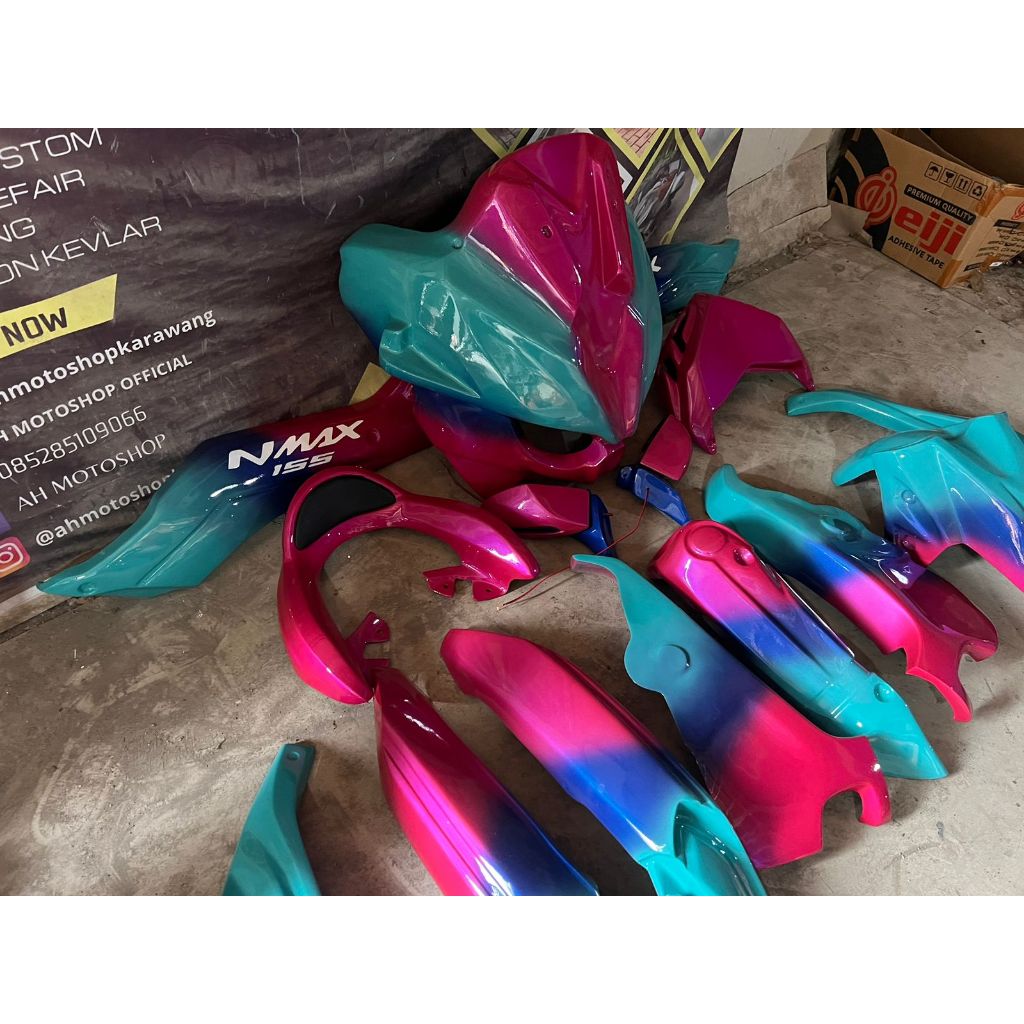 FULLBODY VARIASI NMAX MODEL PREDATOR NMAX NEW PREDATOR YAMAHA NMAX NEW 2020-2021