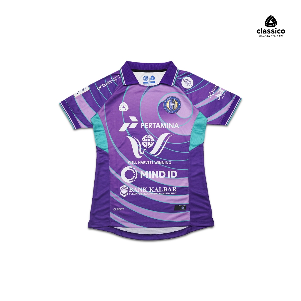 Classiconesia Jersey Sepak Bola Futsal Setelan BoxSet Pangsuma FC 24/25 GK Home Purple Ungu