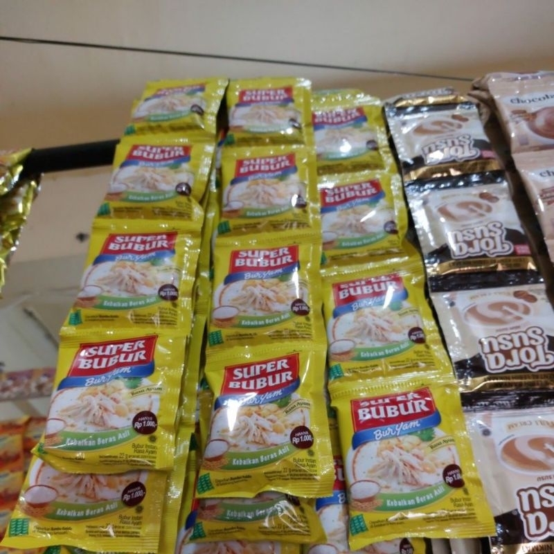 

Super Bubur Rasa Ayam 1 renceng isi 10 pcs