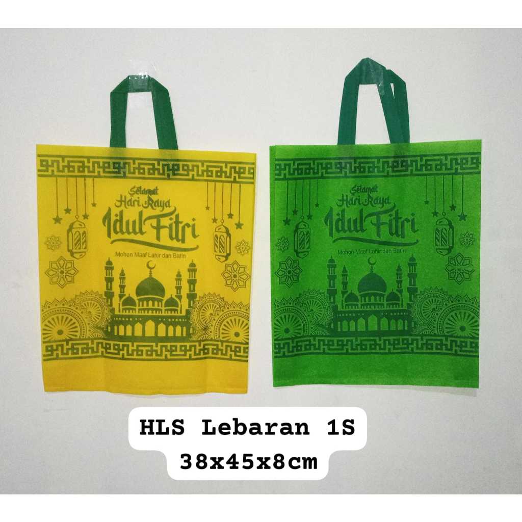 

( LUSINAN ) EDISI 2024 Goodie Bag Lebaran 38x45 / Tas Hampers Idul Fitri Uk.38x45 Isi 12 Pcs
