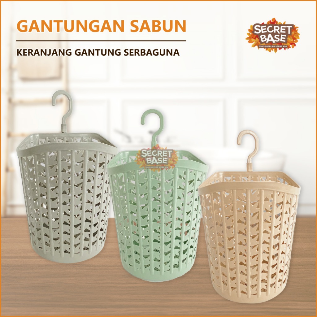 GANTUNGAN SABUN - Wadah Tempat Sabun Batang Dinding Kamar Mandi / Rak Keranjang Mandi