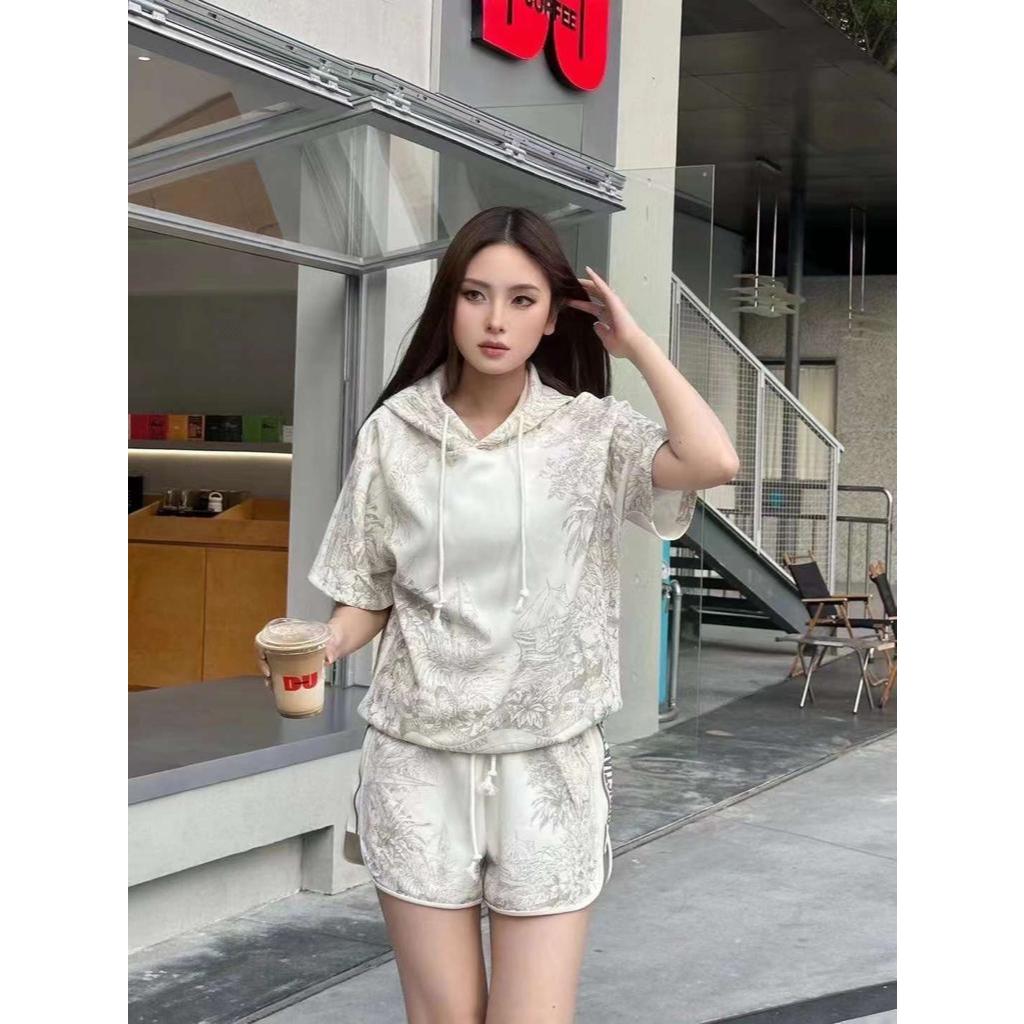 Marnovahome - Joy Setelan Celana Pendek Wanita Bahan Katun Halus Premium