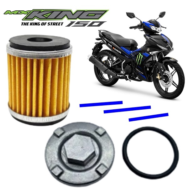Tutup Oli Bawah + Oring Jupiter MX MX KING Tutup Oli Mesin Bagian Bawah + Saringan Filter Oli