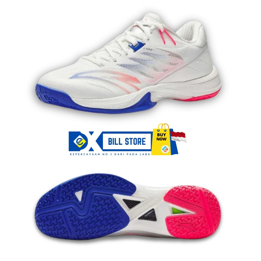 Exbill Sepatu bulutangkis ANTA kode 412510971 Anti-Slip And Wear-Resistant Coverage Low-Top Badminto