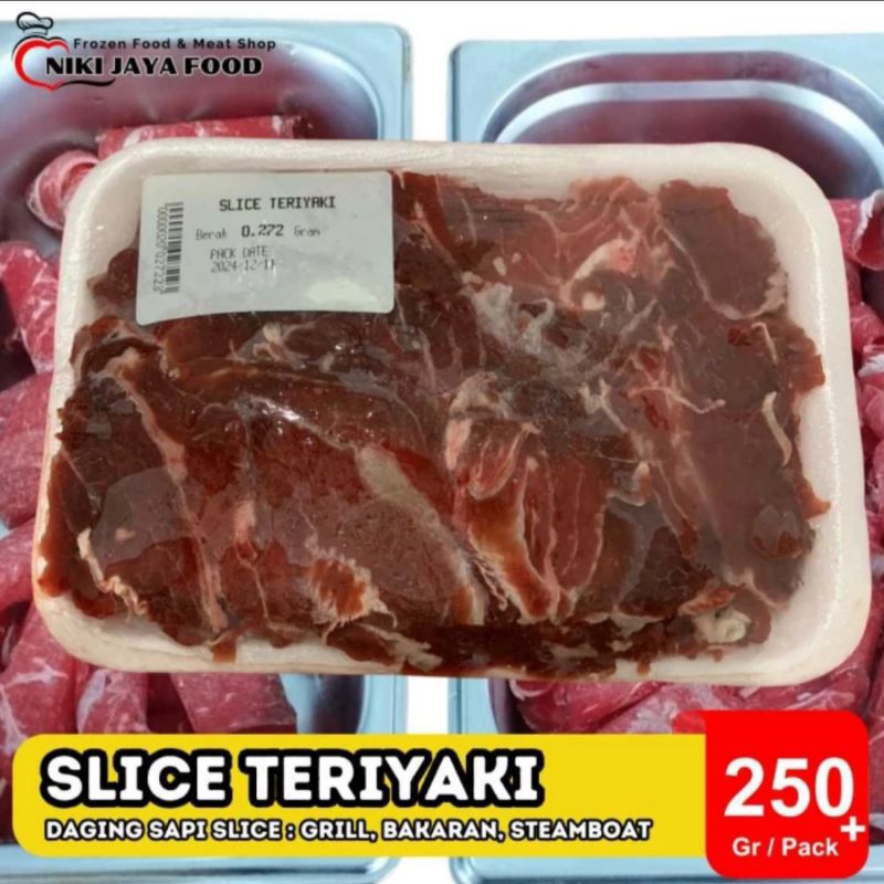 

Daging Slice Teriyaki 250 gram || Niki Jaya Food