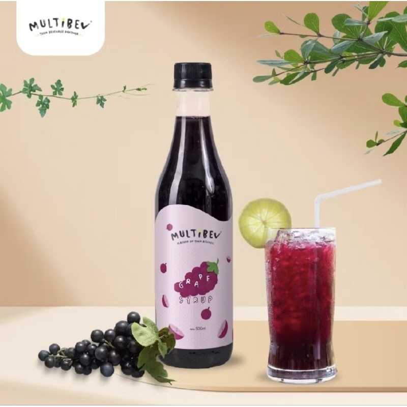 

MultiBev - Syrup Grape Bottle 500ml - Sirup Minuman Anggur