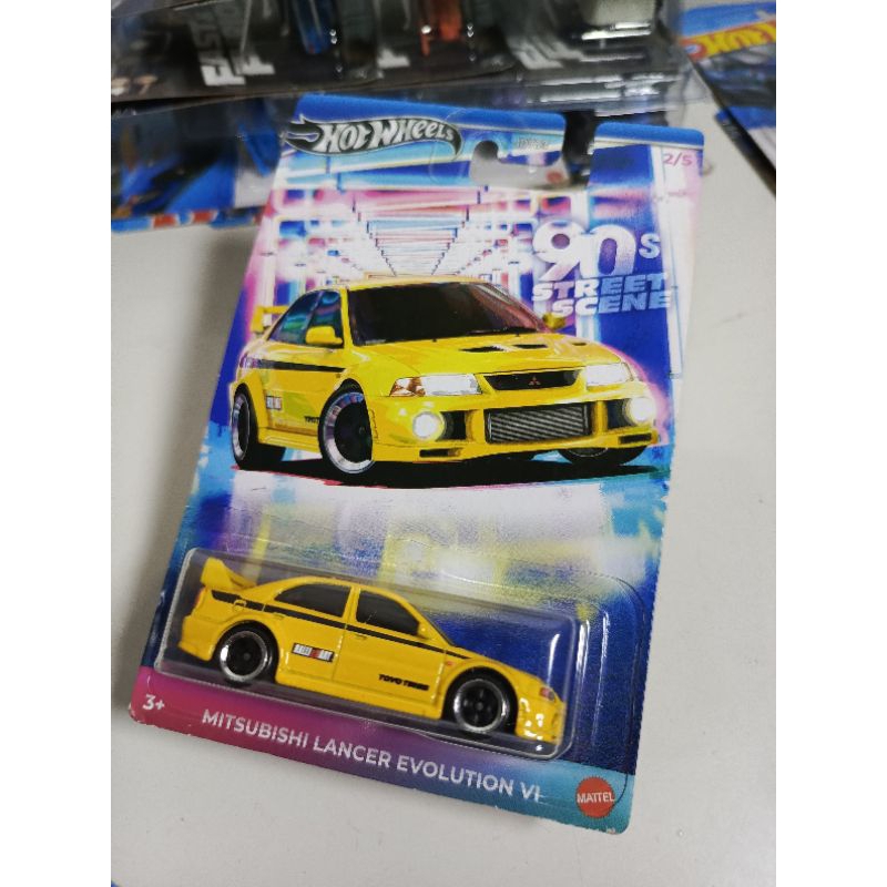 Hot Wheels Mitsubishi Lancer Evolution VI Street secene 90's