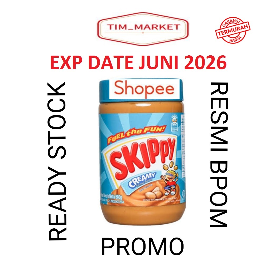 

SKIPPY CREAMY PEANUT BUTTER 500 Gr PROMO