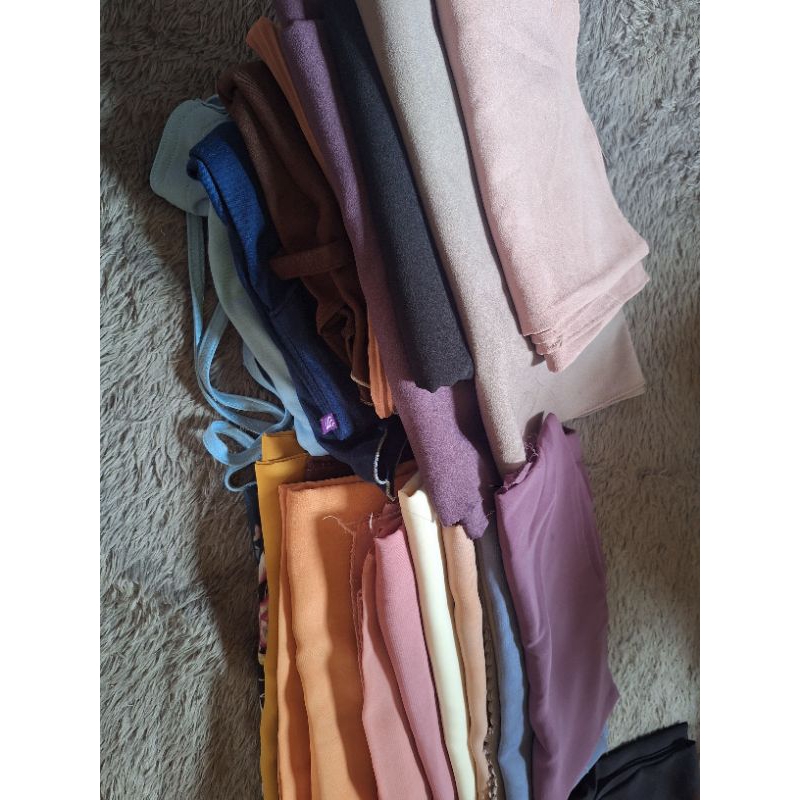 preloved kerudung rabbani segiempat pashmina plisket bella square