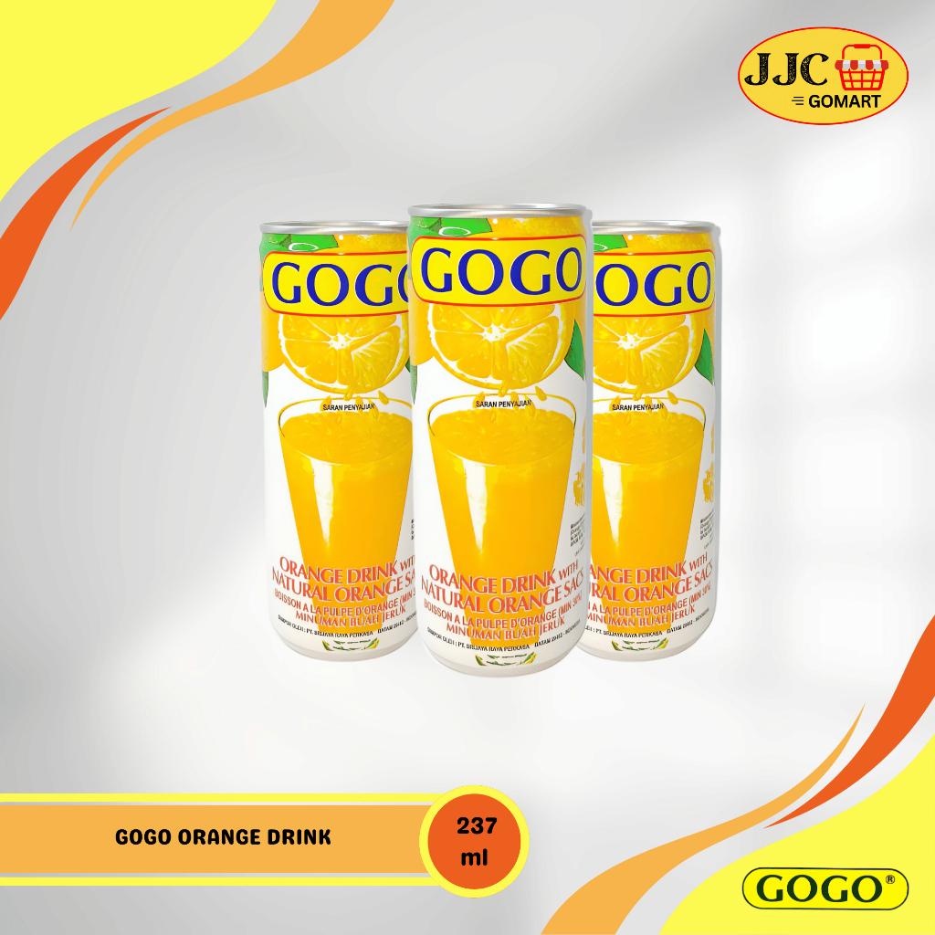 

Gogo Orange Juice Drink 237ml | Minuman Rasa Jeruk | Jeruk [PCS]