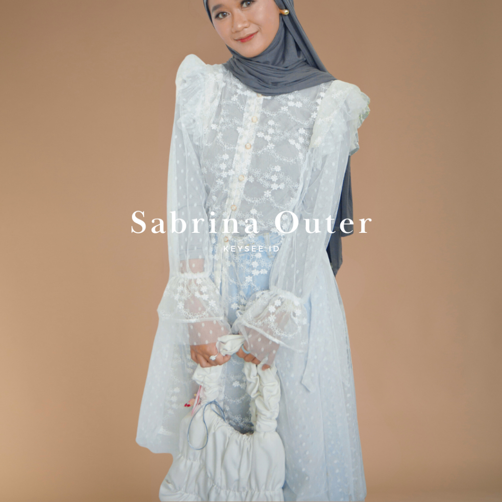 Sabrina Outer / Outer Brokat / Atasan Brokat Wanita - Keysee.id