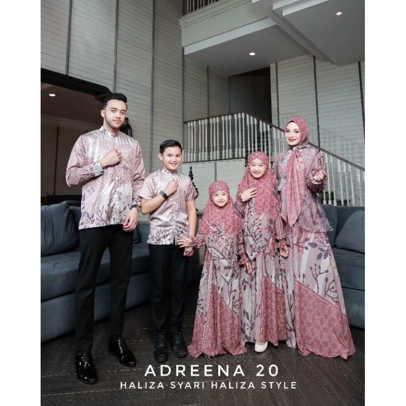 ADREENA 20 FAMILY COUPLE KELUARGA GAMIS SCARF KHIMAR DAILY DRESS BY HALIZA SYARI