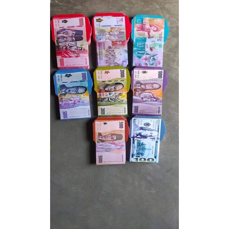 

1.000 Lembar Amplop Lebaran Motif Uang Dan Bank - Amplop Lebaran Lembaran